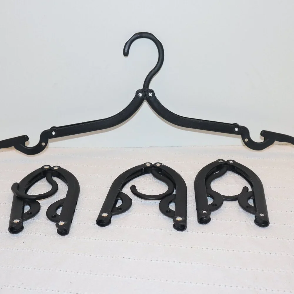 Foldable Travel Clothes Hangers 20 Bundle – Portable Collapsible Space-Saving